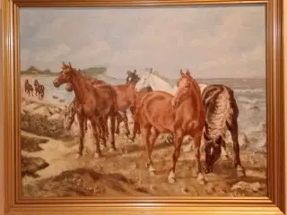 Oliemaleri, heste, Munk 1956