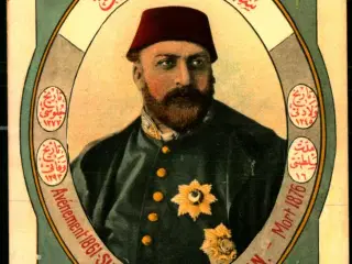 Sultan Abdul Asis Kahn  - Mort. 1876 - Fruchtermann - Constantinopel 276 - Ubrugt