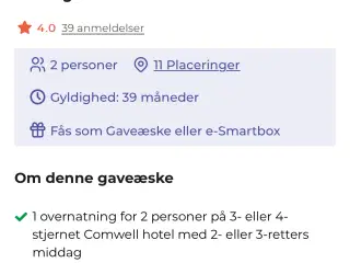 Online gavekort 