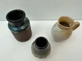 3 stk. miniature keramik (retro)