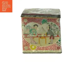 Dåse med print fra Ridgways Jea (str. LBH: 12,5x12,5x12,5cm)