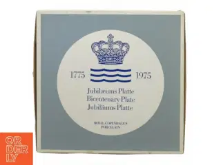Jubilæums platte 1775-1975 fra Den Kongelige Porcelænsfabrik Aps (str. 18 cm)