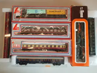 Lima og Fleischmann passagervogne DC H0