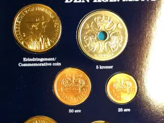DET KGL MØNTSÆT 1990 M. 20 Krone 1990 + Alm. 20 Kr