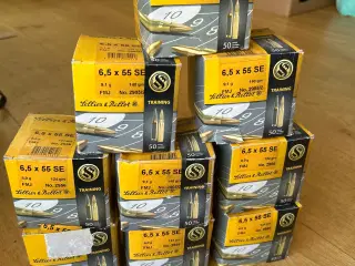 6.5x55 spidsskarpt 