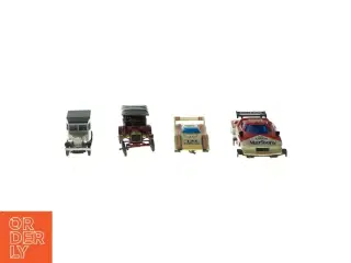 Gamle biler (4 stk) (str. L: 8 til 12 cm)