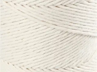 Bæredygtig Macramé Snor 198m - Råhvid 2mm