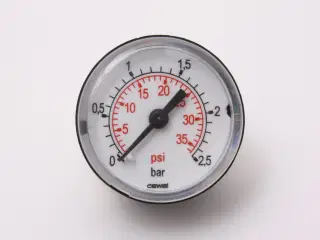 0-2 bar, ø40 mm manometer