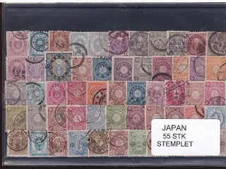Japan Samling - 55 Stk. Stemplet