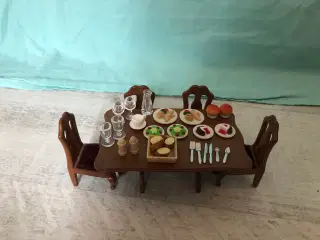 Sylvanian Spisebord og mad 