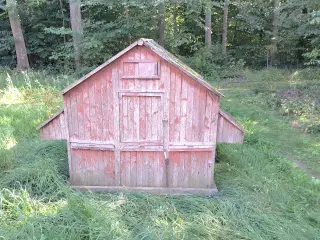 Hønsehus flytbart med hønsegård