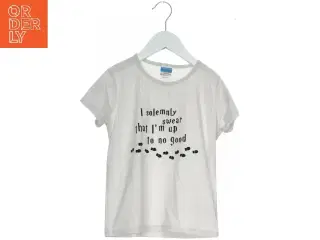 Hvid T-shirt med tekst fra CX-Lai Wang (str. 158)