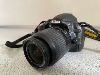 Nikon D3100 med 18-55 Objektiv