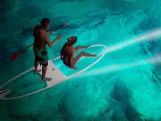 Clear Paddleboard inkl. LED lys og taske