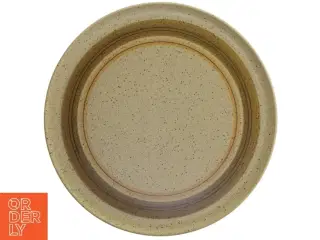 Rund beige tallerken (str. Ø 26 cm)