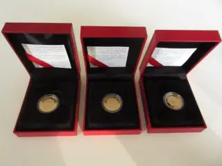 Guld 10 kr H.C. Andersen - 3 forskellige