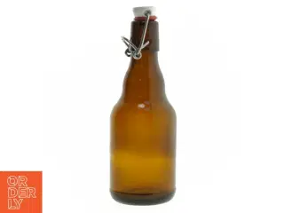 Genbrugsglasflaske med patentprop (str. 19 cm)