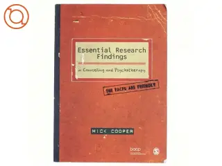 Essential research findings in counselling and psychotherapy : the facts are friendly (Bog)