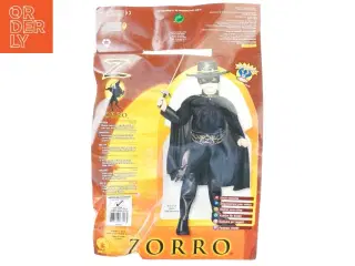 Zorro kostume (og ternet ninja) fra Er Ubi Es (str. Medium)