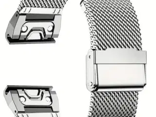 20mm Stainless Steel rem til Garmin fenix og forer