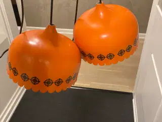 Retro lampe - orange 