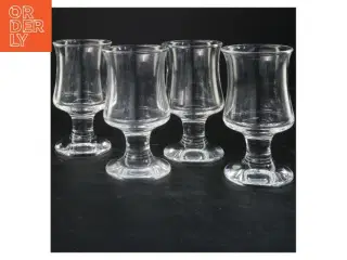 4 Holmegaard skibsglas (str. 14x7 cm)