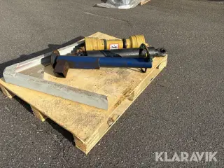 Hydraulikstempel, PTO, hydraulisk støtteben og A-ramme