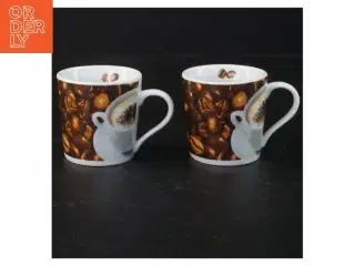 Kaffekopper med bønnemotiv fra Søstrene Grene (str. 6 x 6 cm)