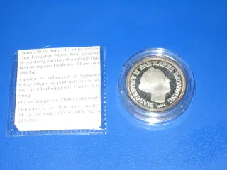 sølv 10 kr Frederiks 18 års fødeselsdag
