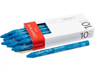 CARAN D’ACHE Neocolor I, L: 10 cm, tykkelse 8,5 mm, cobalt blue (160), 10stk./ 1 pk.