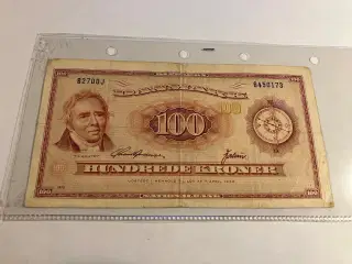 100 Kroner 1970 OJ erstatningsseddel