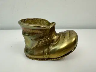 Vintage messing sko / støvle