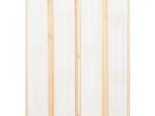 4-panels rumdeler 160 x 170 x 4 cm stof cremefarvet