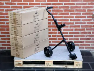 9 stk Golfbagsvogne. Ubrugte.