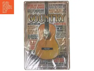 Countrymusik - skilt (str. 30x20 cm)