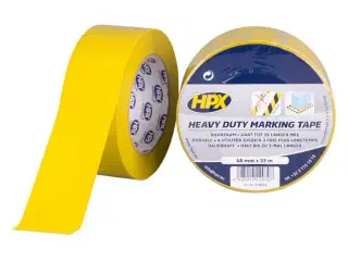 HPX heavy duty markeringstape gul 48mm x 33m