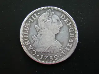 Mexico  2 Reales 1782 MO FF