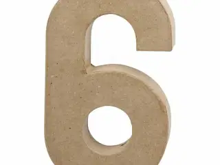 Tal, 6, H: 20,5 cm, B: 11,5 cm, tykkelse 2,6 cm, 1 stk.