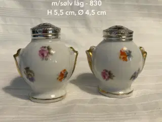 Vintage strø med sølv låg