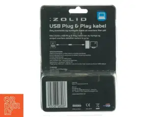 Zolid USB Plug & Play kabel fra Zolio (str. 19 x 14 x 5 cm)