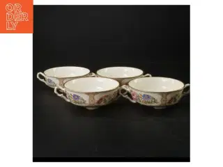 Porcelæns suppe kopper (str. Ø. 12,5 cm)