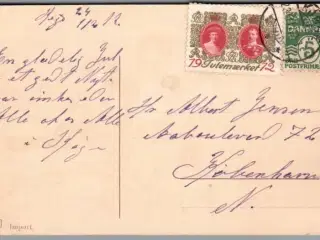 Julemærke 1912 på Postkort