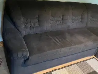 Mørk Hjørnesofa sælges