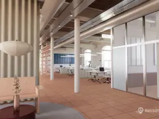 Totalrenoveret kontordomicil i den gamle Korkvarefabrik