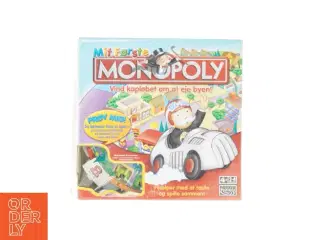 Mit Første Monopoly brætspil fra Parker (str. 27 x 27 x 6 cm)