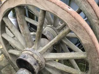 Hestevognshjul i træ