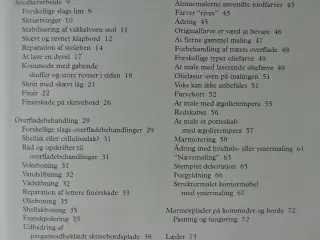 istandsættelse af gamle møbler af jane fredlund