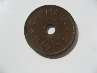 Flot kobber 2 øre 1926HCN, den svære