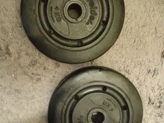 2 WEIDER Vægtskiver 4.0 kg 100,-Kr & 8.8 kg 