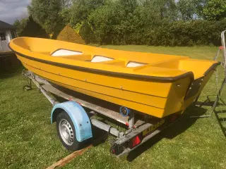 Glasfiber jolle 14 fod